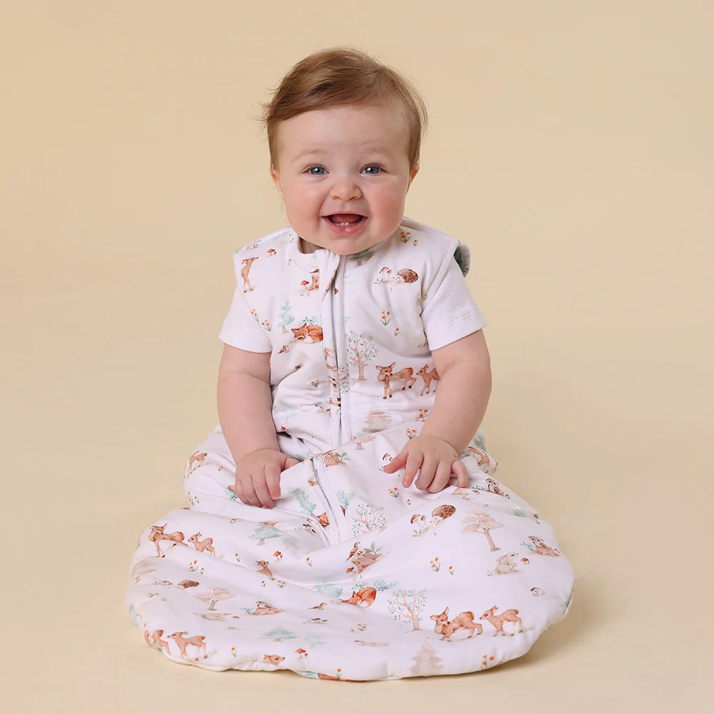 Snuggle Hunny Kids- 2.5 TOG Organic Sleeping Bag | Woodland Tales
