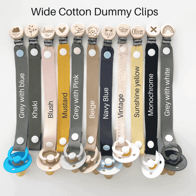 Our Little Helpers - Cotton Dummy Clips | Wide Strap