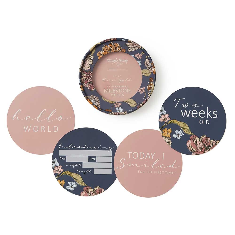 Snuggle Hunny Kids - Reversible Milestone Cards | Belle & Rose