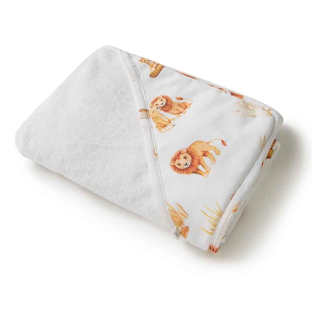 Snuggle Hunny Kids - Lion Organic Hooded Baby Towel