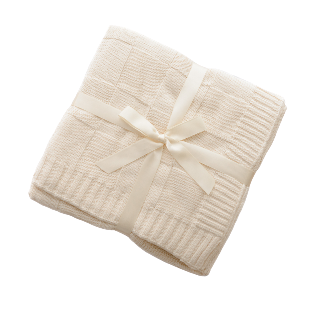 Anchor & Arrow - Knit Baby Blanket | Cream