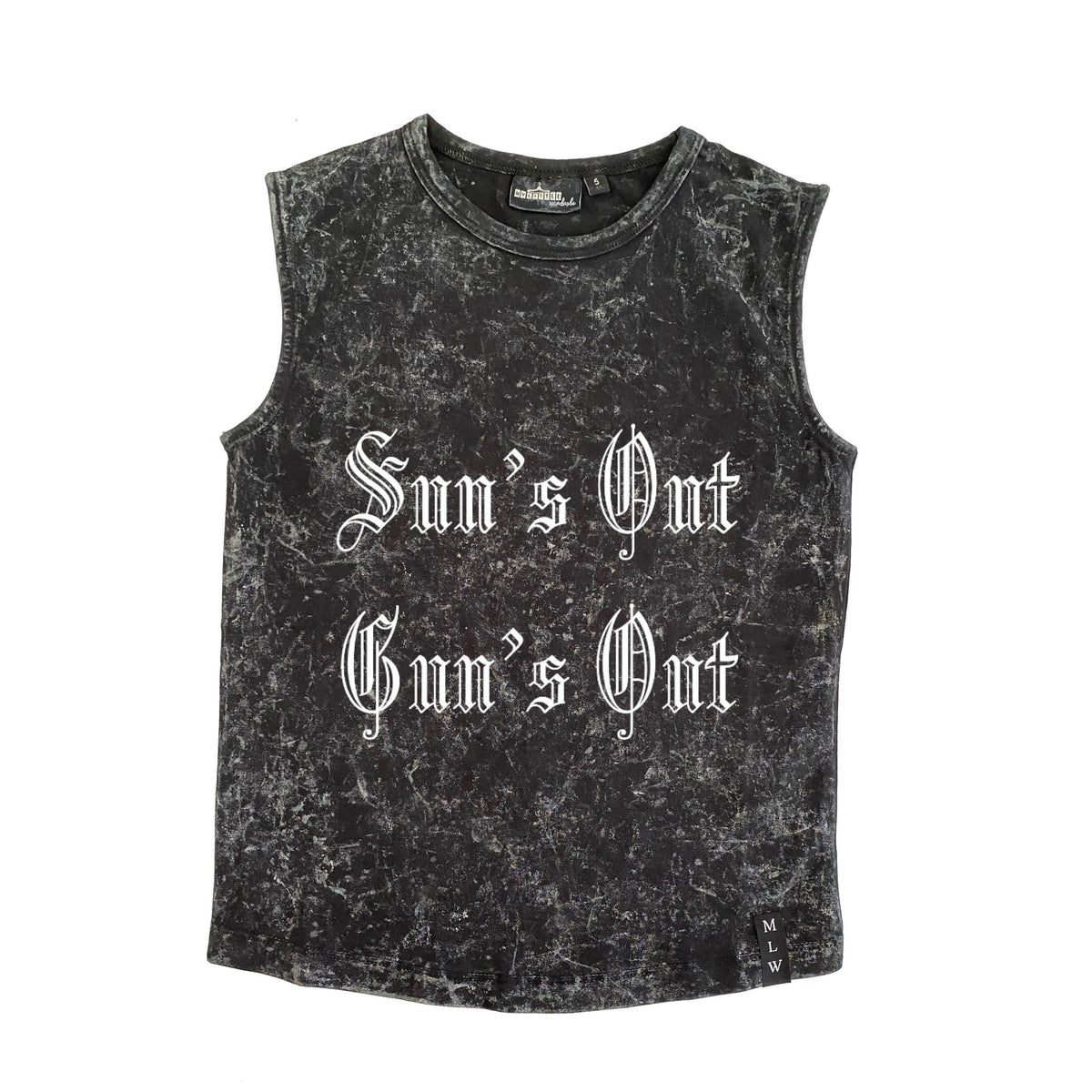 MLW By Design - Sun's Out Stonewash Tank