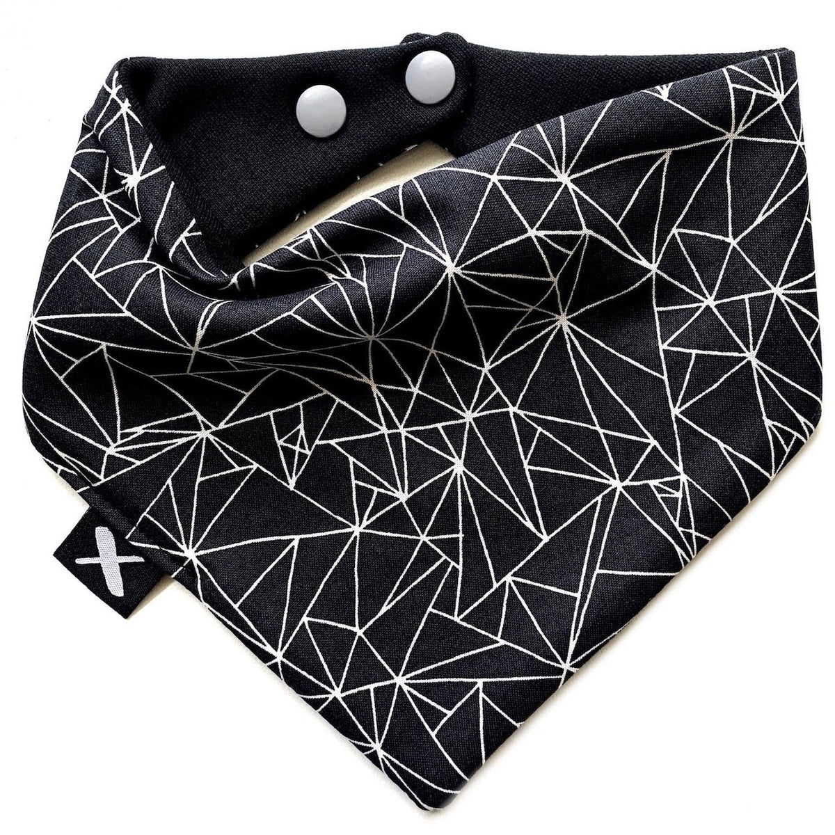 MISSAMADEIT - Black Tangram Bandana Bib