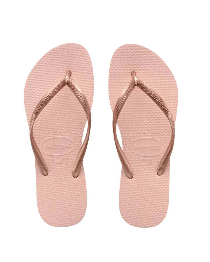 Havaianas - Kids Slim Metallic Thongs | Ballet Rose