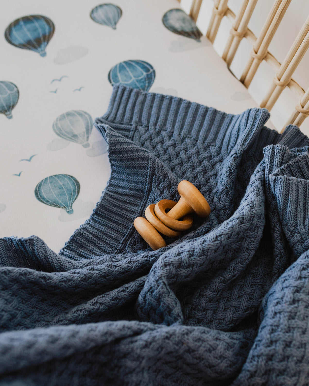 Snuggle Hunny Kids - Diamond Knit Baby Blanket | River