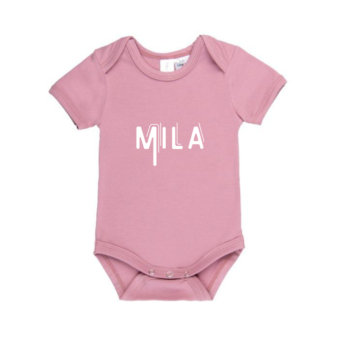 MLW By Design - Name Outline Bodysuit | Various Colours