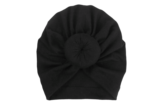Top Knot Beanie | Black