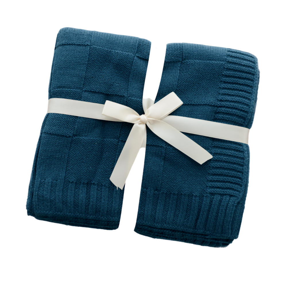 Anchor & Arrow - Knit Baby Blanket | Sea Glass