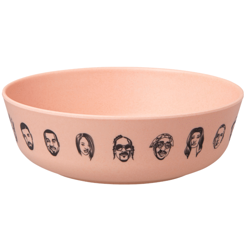 The Little Homie - 'Eat Was All A Dream' Bamboo Dinnerwear Set | Peach