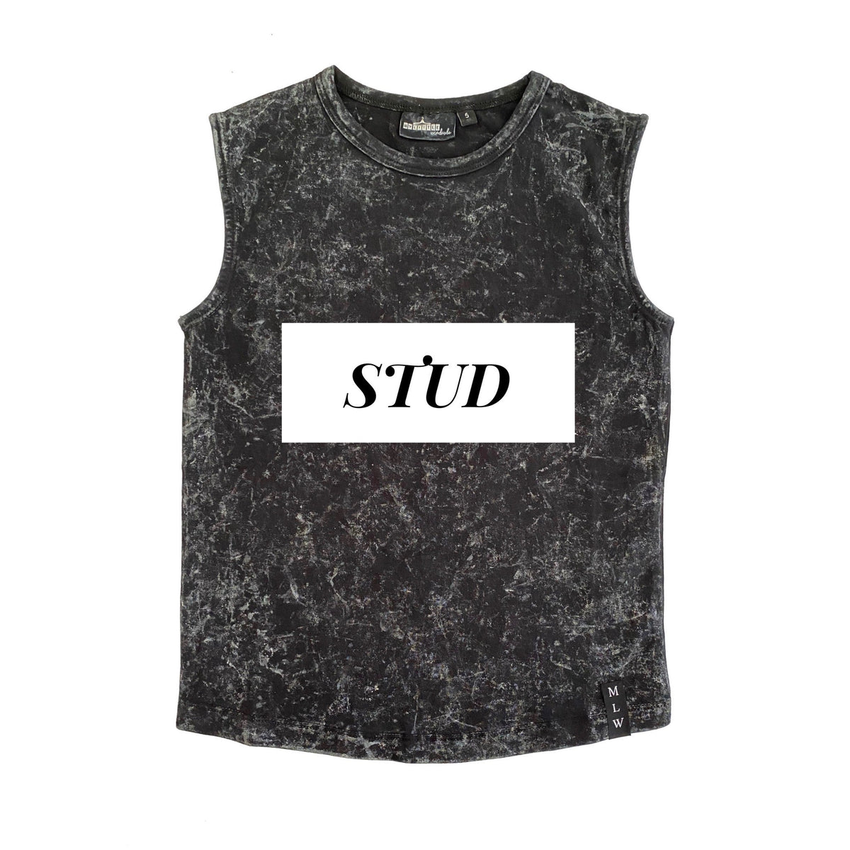 MLW By Design - Stud Stonewash Tank