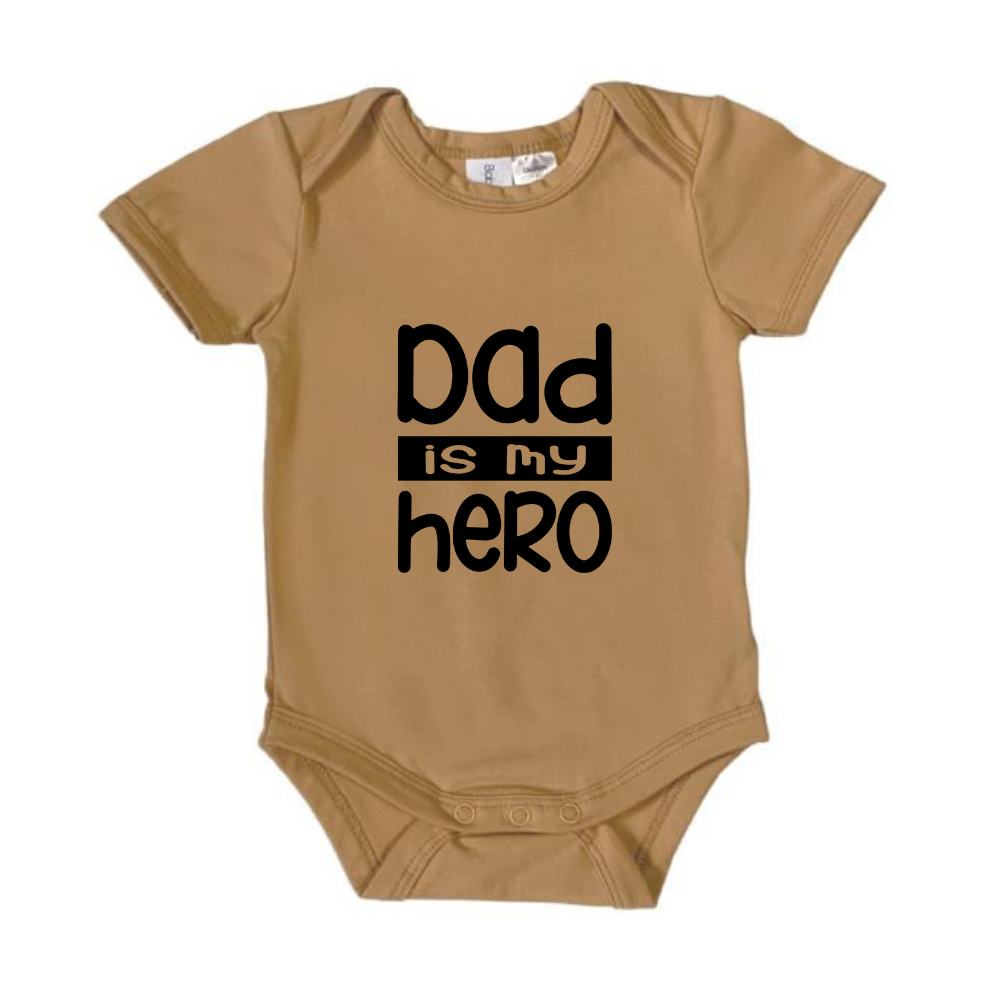 MLW by Design - Dad Is My Hero Bodysuit | Various Colours