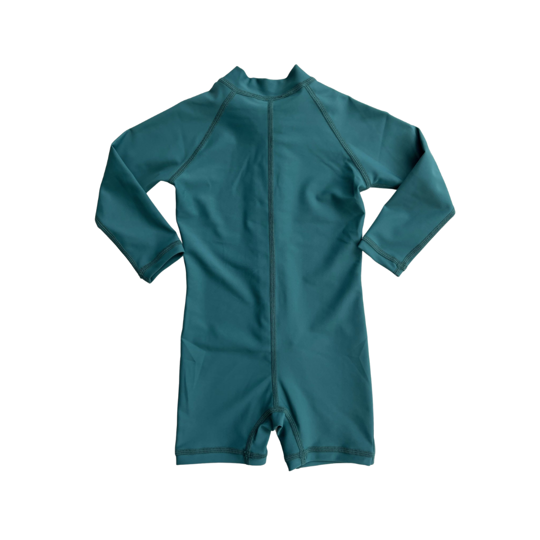 Kicky Swim - One Piece Rashguard Suit | Dark Teal