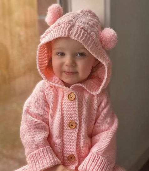 Bear Knit Onesie | Pink