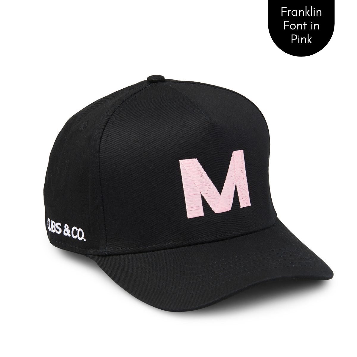 Cubs & Co - PERSONALISED BLACK W/ INITIALS | FRANKLIN PINK PRINT
