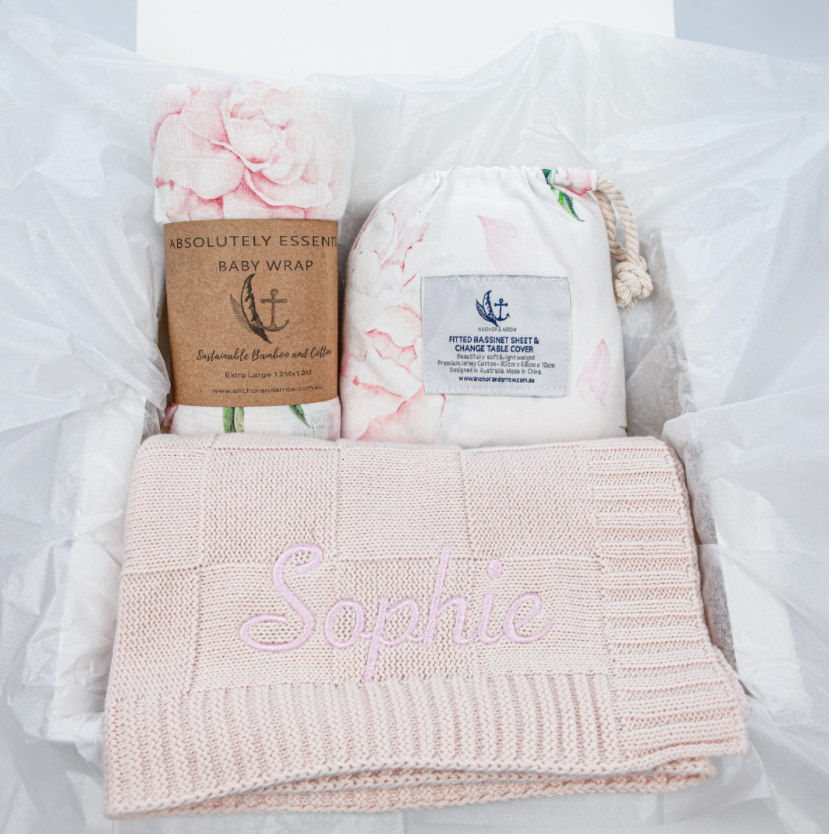 Anchor & Arrow - Knit Baby Blanket | Dusty Pink