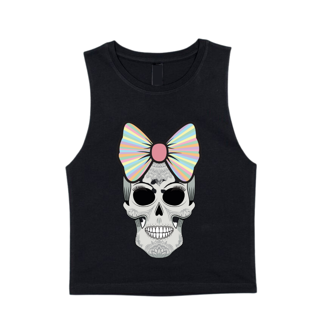 MLW By Design - Candy Skull Tank | White or Black