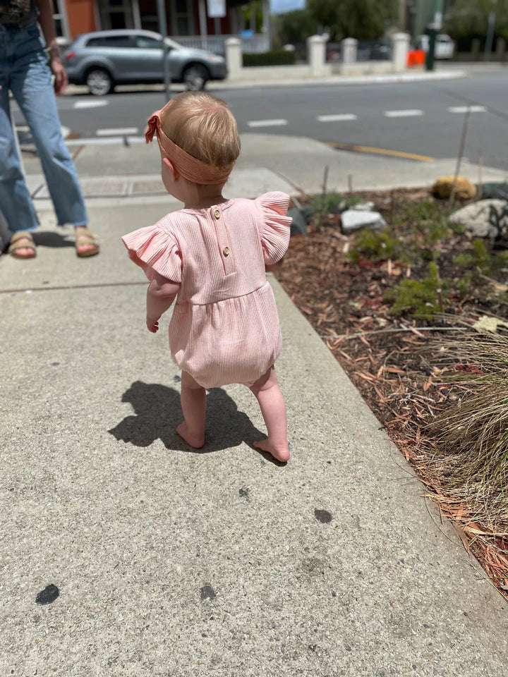 Sunny & Beau - Casa Bubble Romper | Lychee