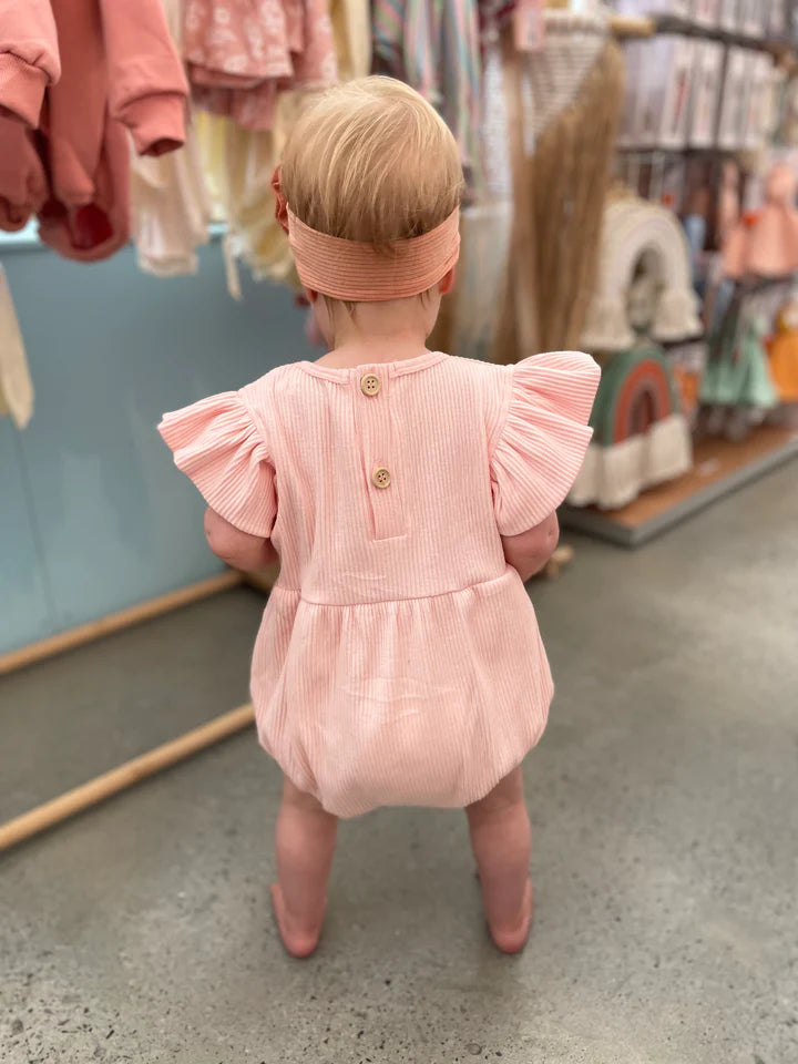 Sunny & Beau - Casa Bubble Romper | Lychee