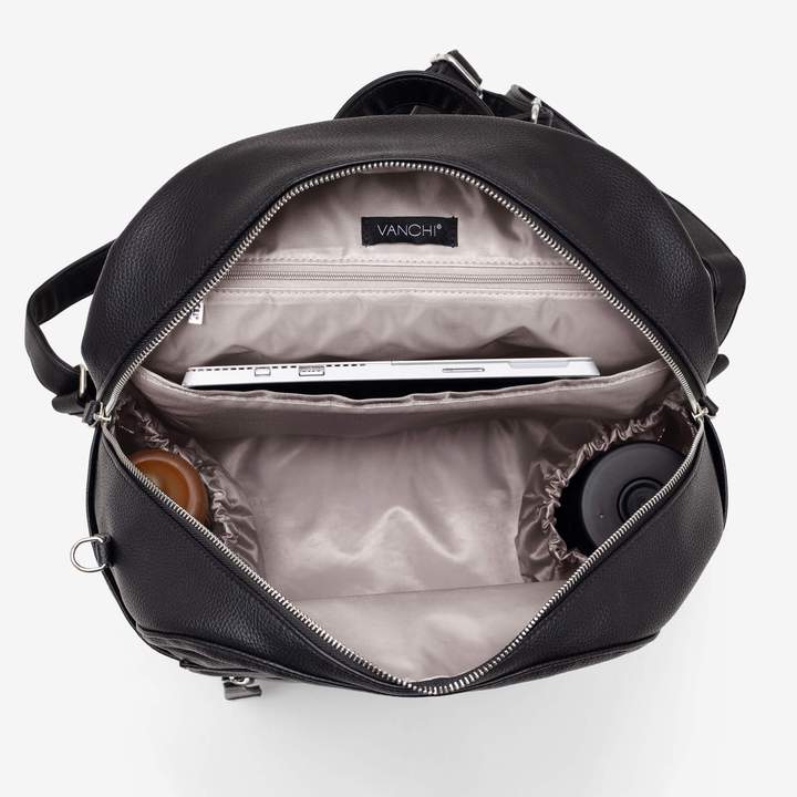 VANCHI - Manhattan 2-Way Backpack Nappy Bag - Black