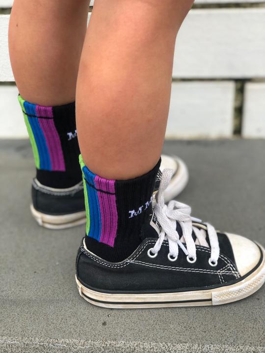 Mini Maxwell - Black Stripe Socks