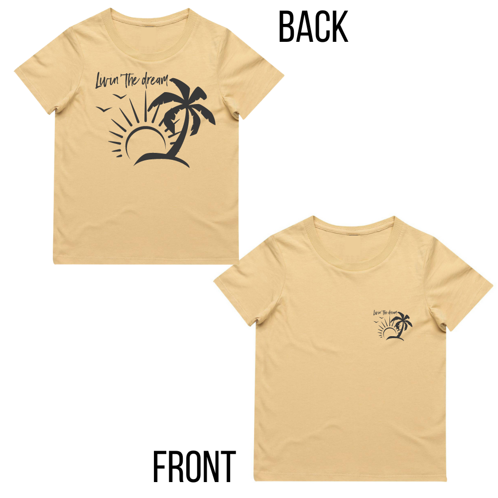MLW By Design - Livin' The Dream Tee | Tan
