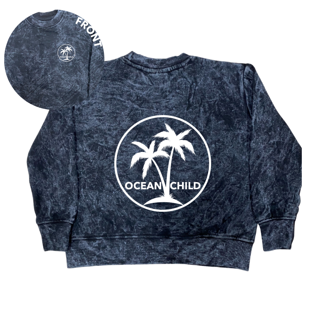 MLW By Design - Ocean Child Stonewash Crew | Sand or Black (CLEARANCE)