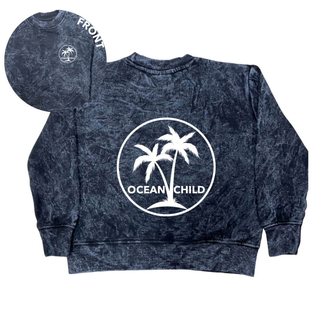 MLW By Design - Ocean Child Stonewash Crew | Sand or Black