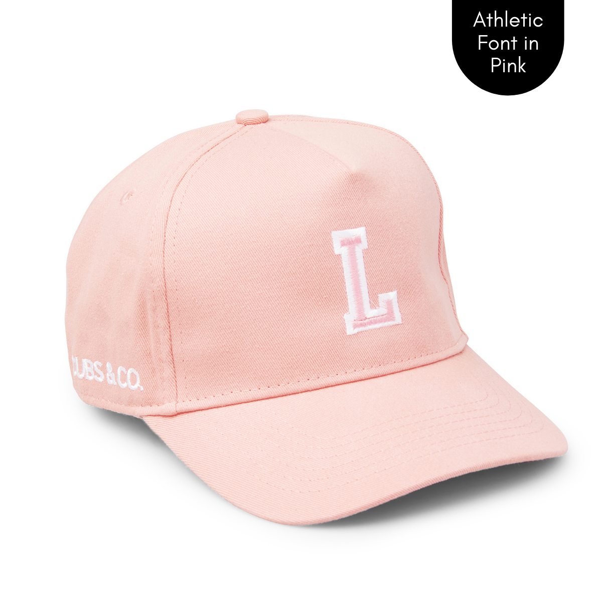 Cubs & Co - PERSONALISED PINK W/ INITIALS | ATHLETIC PINK FONT