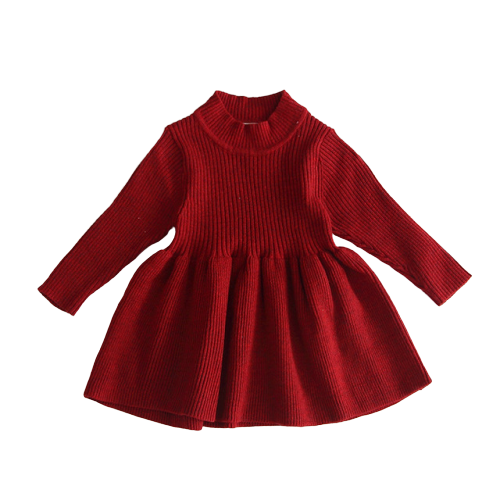 Poppy Winter Dress | Red
