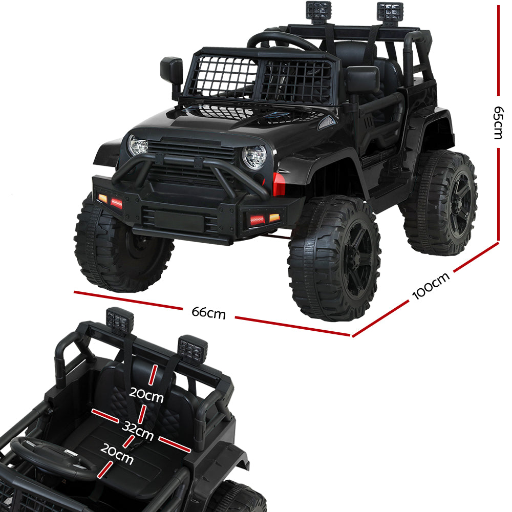 Ride On Jeep 12V Car with Remote Control Black