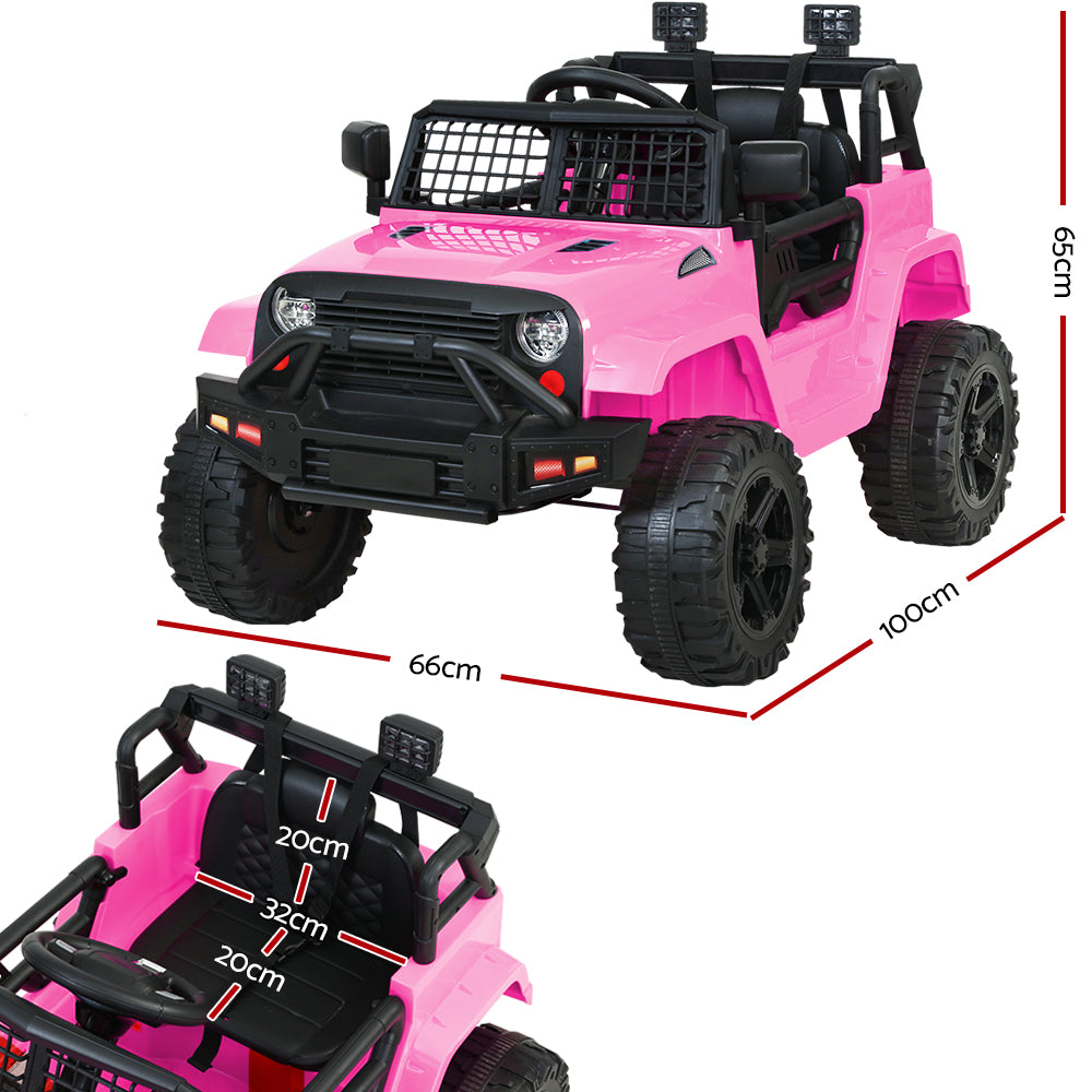 Ride On Jeep 12V Car with Remote Control Pink