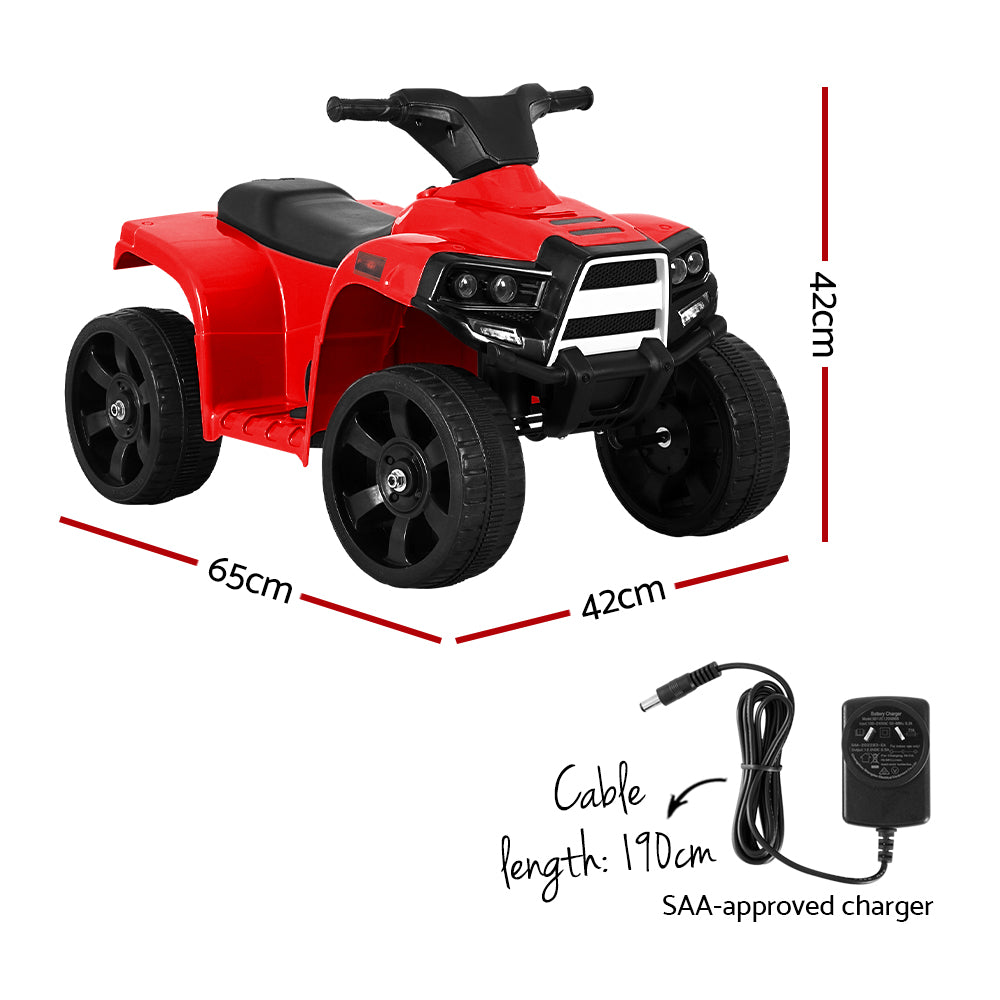 Ride On ATV Electric Quadbike Toy - Red