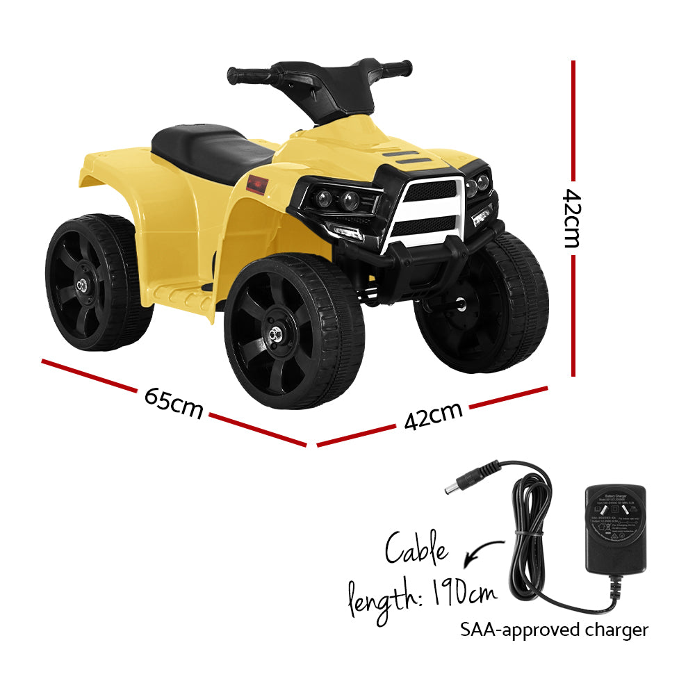 Ride On ATV Electric Quadbike Toy - Yellow