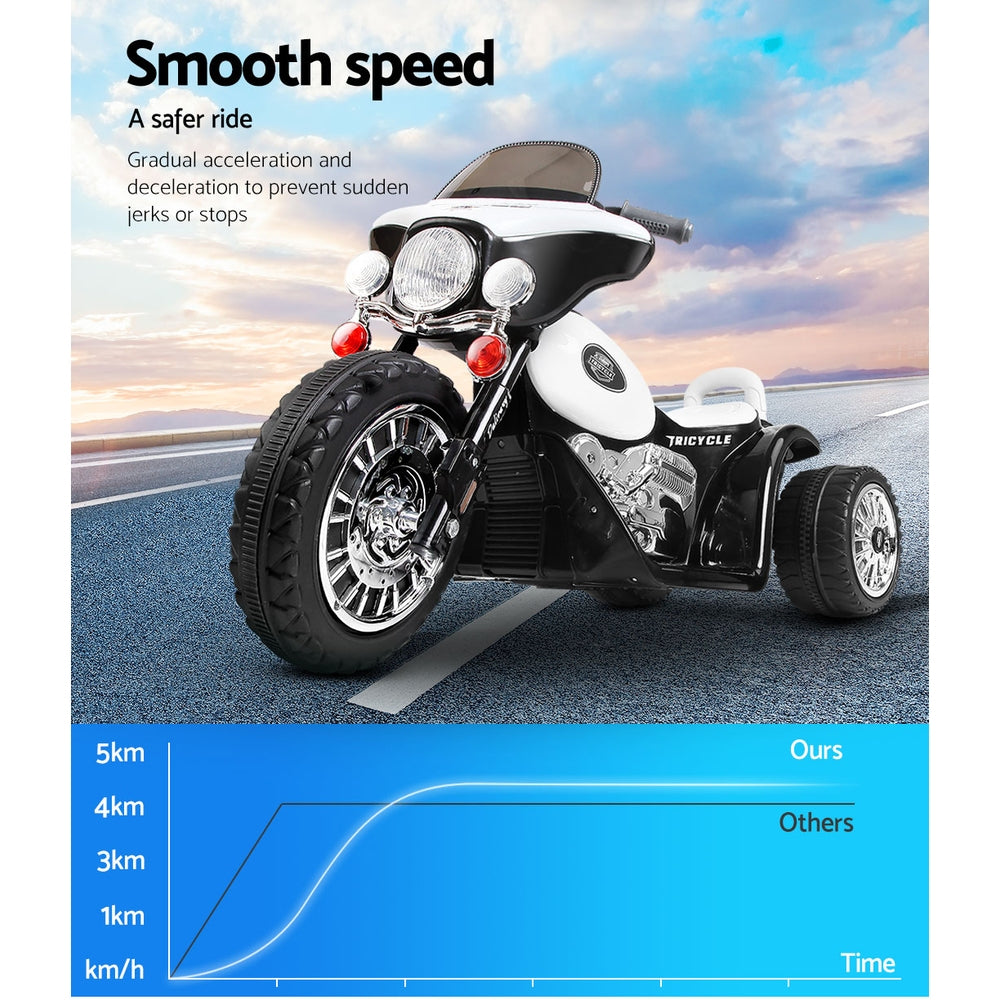 Ride On Motorbike Motorcycle Toys | Black White