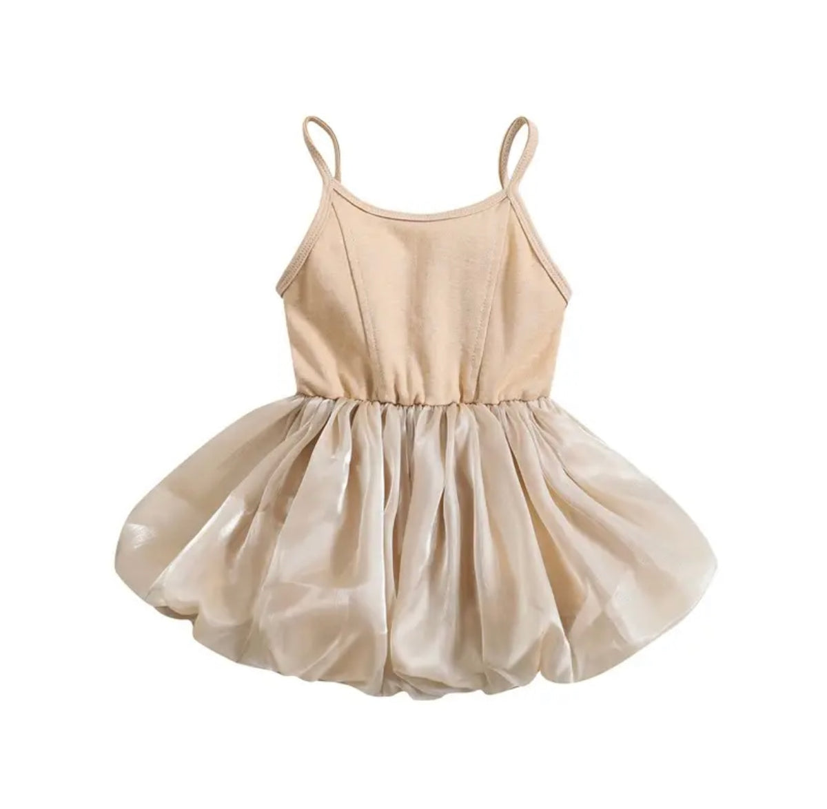 Luxe Ballerina Dress | Tan