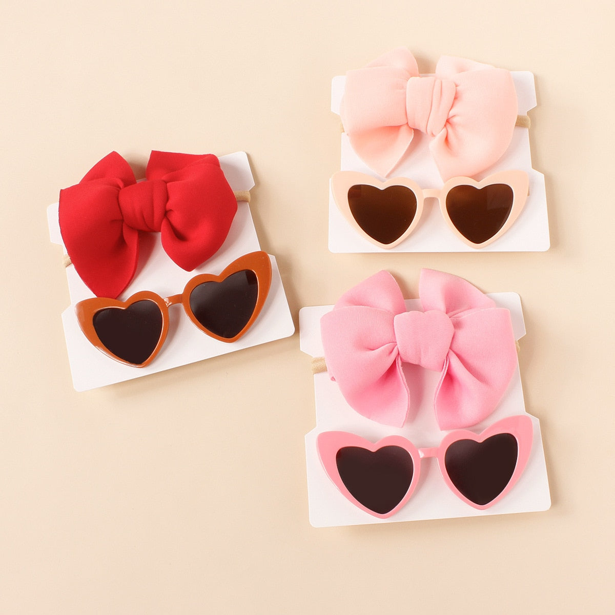 Heart Shaped Sunnies & Matching Headband | Various Colours