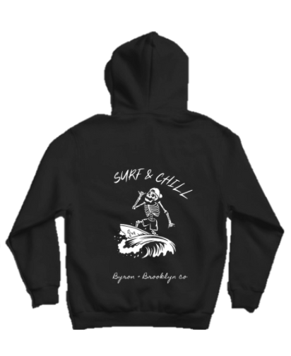 Byron Brooklyn Co - Surf and Chill Hoodie | Black or Grey