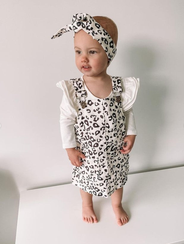 Leopard Skirt Set | White