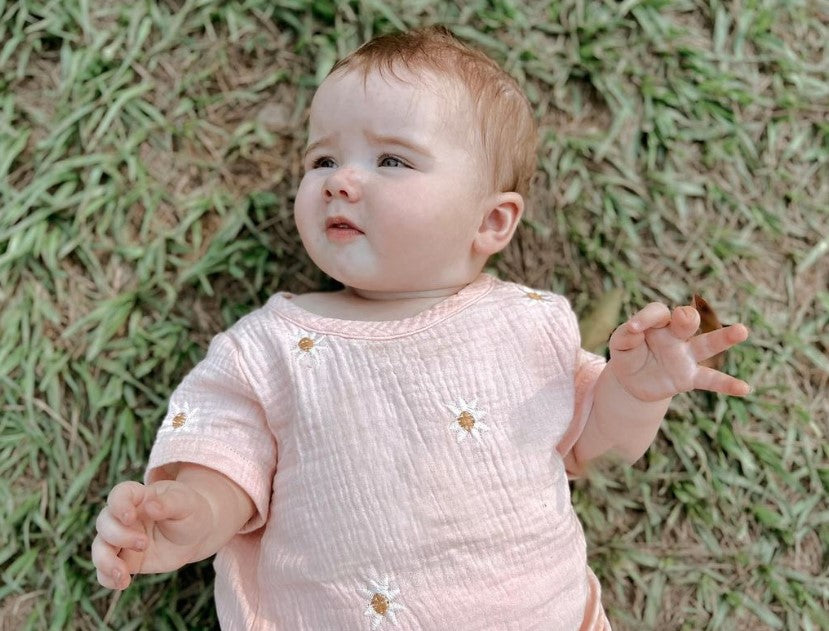Muslin Cotton Set | Daisy Embroidery