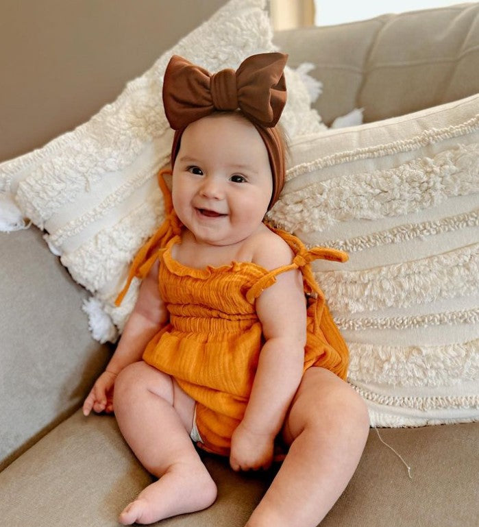 Pixie Romper | Mustard