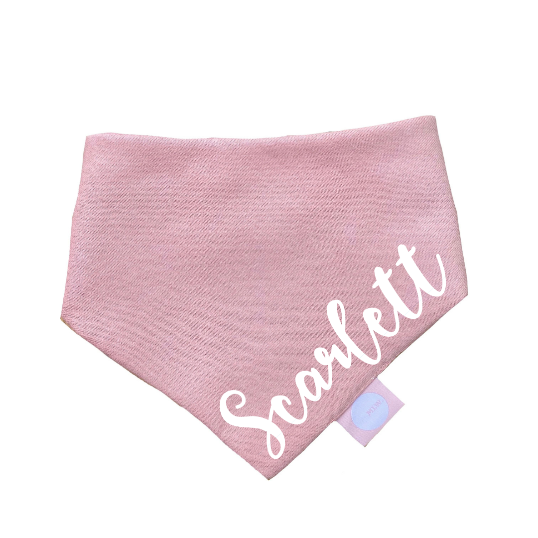 MLW By Design - Personalised Name Bib | Peach
