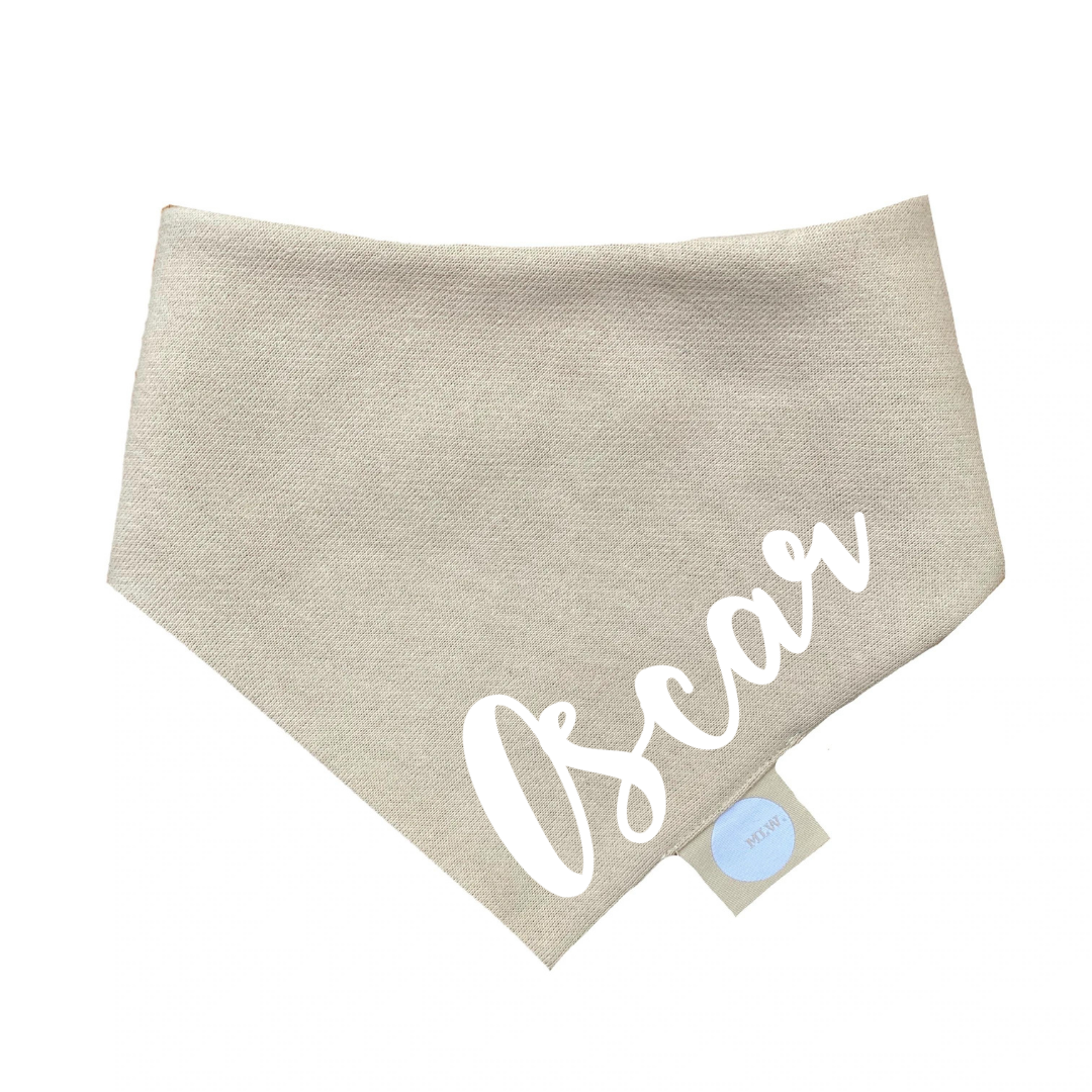 MLW By Design - Personalised Name Bib | Sand