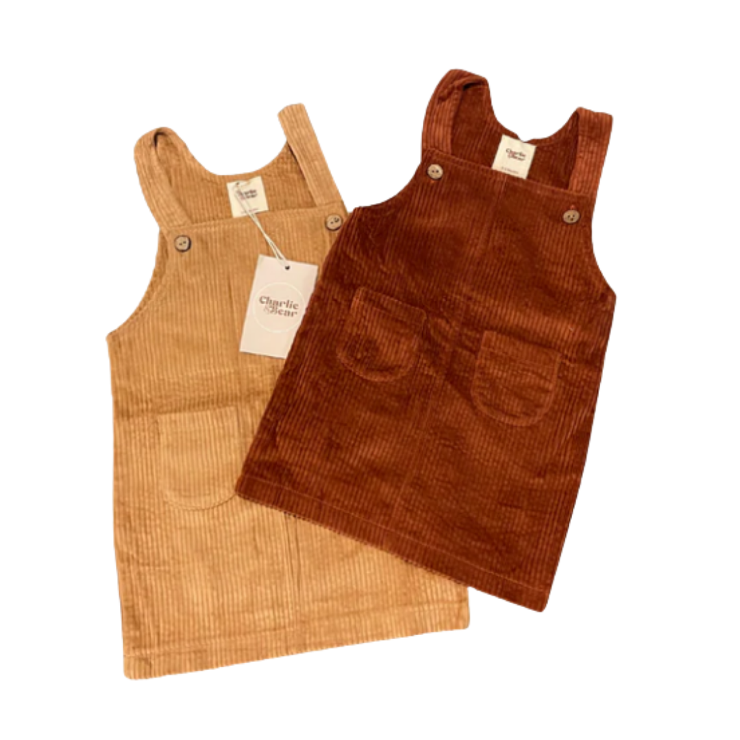 Charlie & Bear - Autumn Corduroy Dress | 2 Colours