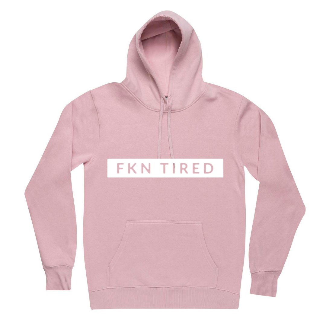MLW By Design - FKN Tired Adult Fleece Hoodie | Pink