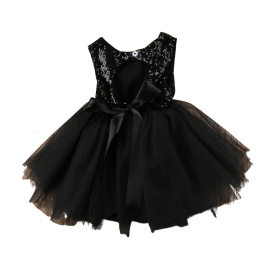 Sequin Princess Dress | Black