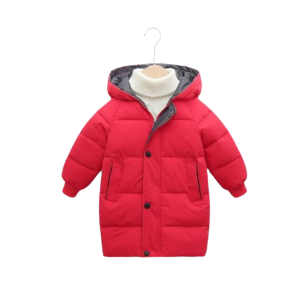 Winter Puffer Jacket | Red
