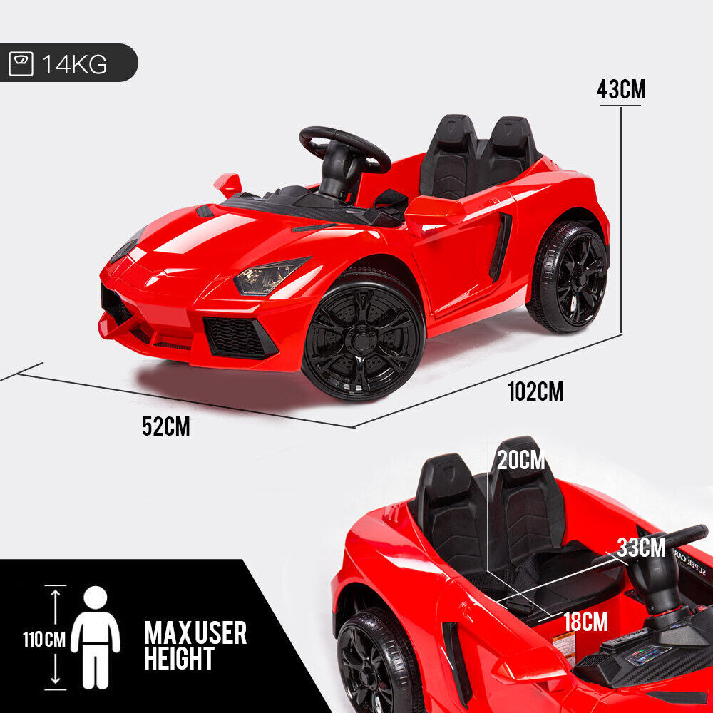 Lambo Inspired Ride-On Car | Red