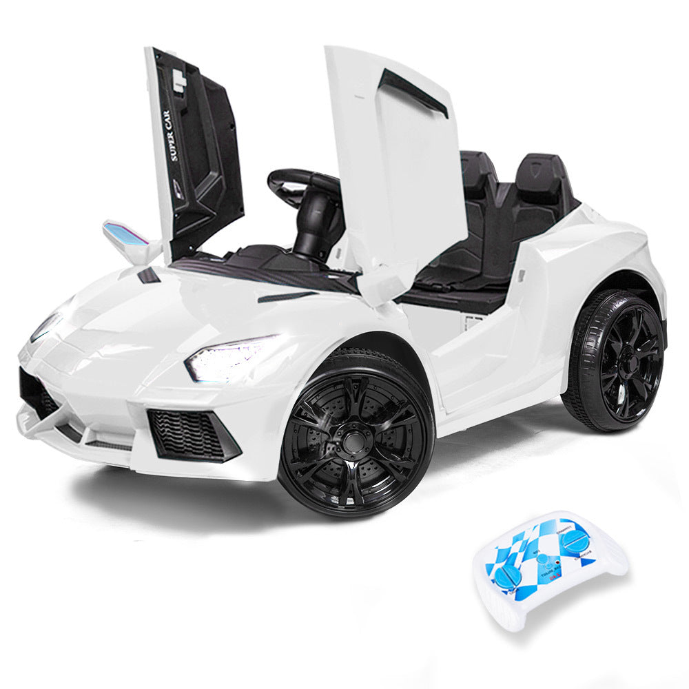 Lambo Inspired Ride-On Car | White