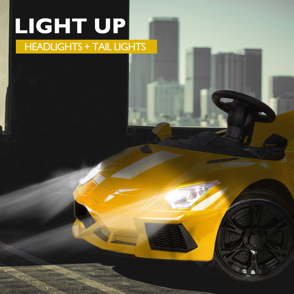 Lambo Inspired Ride-On Car | Yellow