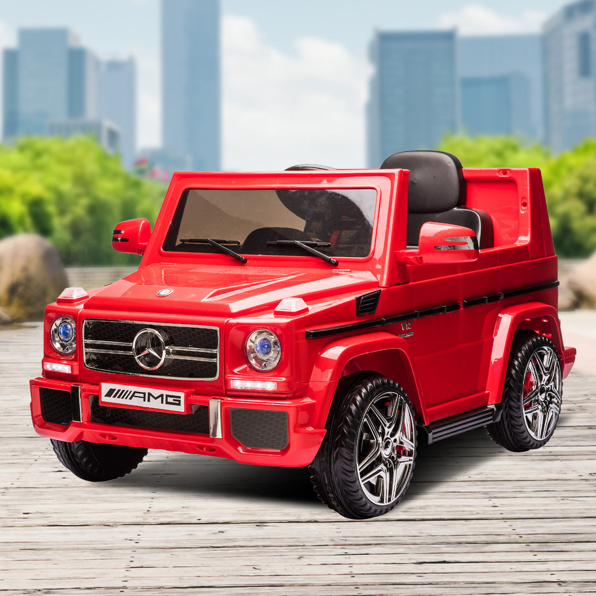 Mercedes Benz AMG G65 Licensed Kids Ride On Electric Car with RC - Red